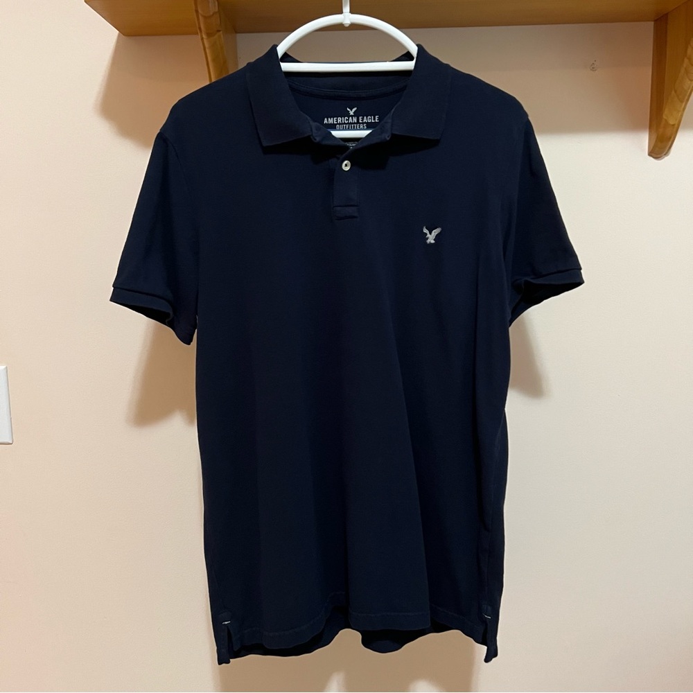 American Eagle Outfitters Blue Polo Shirt NWOT